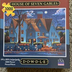 DOWDLE Puzzle, House of Seven Gables, Excellent Condition, 1000 pieces